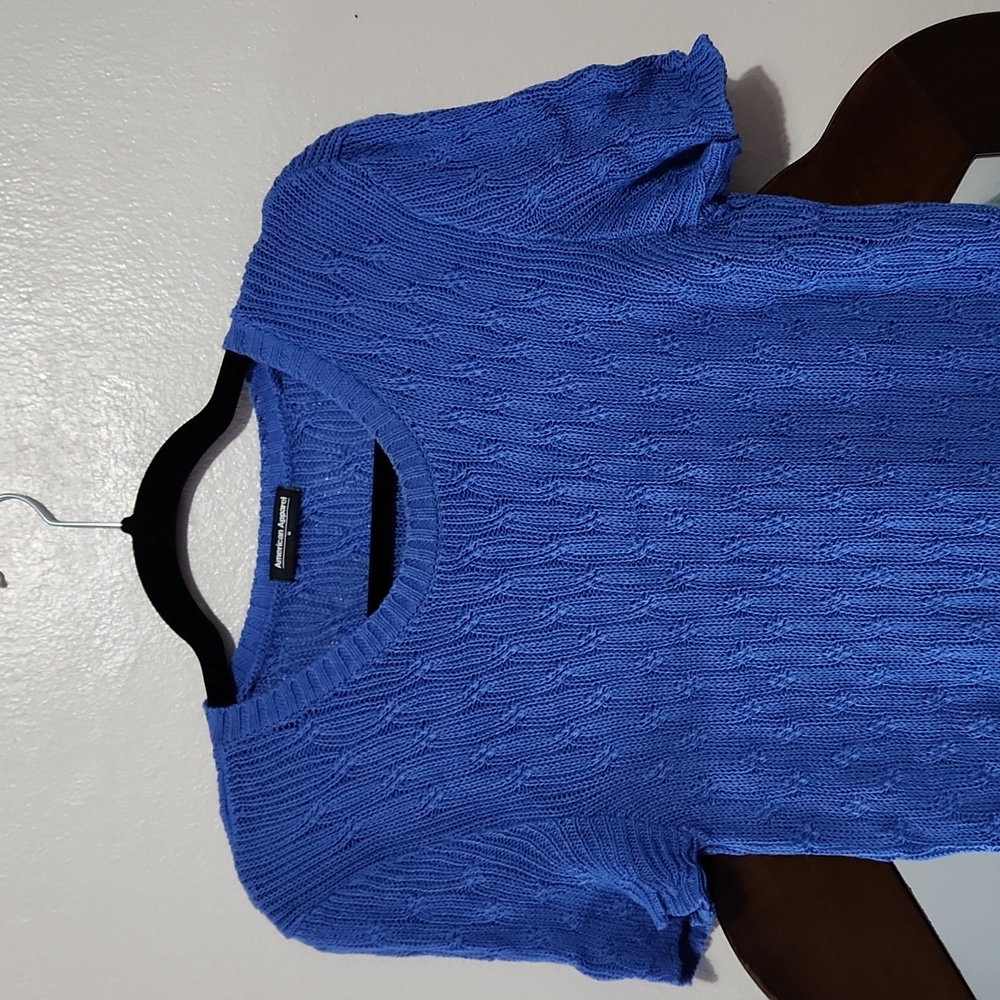 AMERICAN APPAREL BLUE STRETCHY SUMMER DRESS MEDIUM